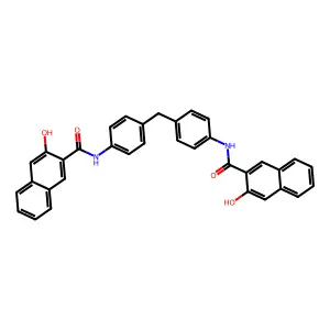 2-Naphthalenecarboxamide, N,N'-(methylenedi-4,1-phenylene)bis(3-hydroxy- structure