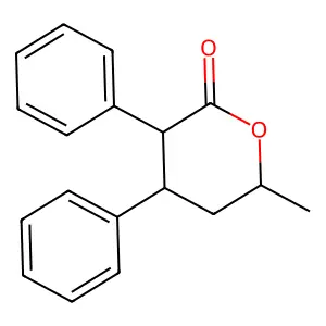 6-Methyl-3,4-diphenyloxan-2-one structure