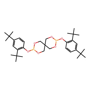 Bis(2,4-di-tert-butylphenyl)pentaerythritol diphosphite structure