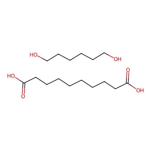 Decanedioic acid;hexane-1,6-diol structure