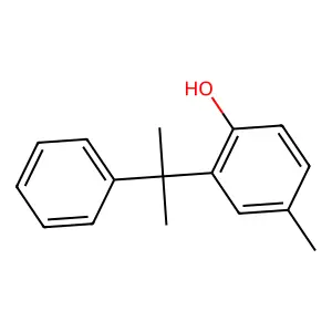 2-Cumyl-4-methylphenol structure