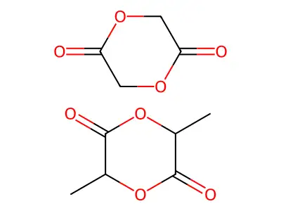 1,4-Dioxane-2,5-dione--3,6-dimethyl-1,4-dioxane-2,5-dione (1/1) structure