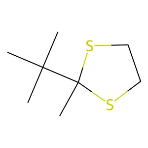 1,3-Dithiolane, 2-tert-butyl-2-methyl- structure