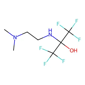 2-Propanol, 2-((2-(dimethylamino)ethyl)amino)-1,1,1,3,3,3-hexafluoro- structure