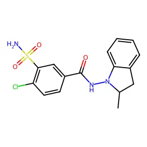 Indapamide structure
