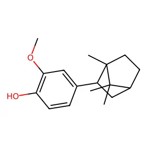 2-Methoxy(1,7,7-trimethylbicyclo[2.2.1]hept-2-yl)phenol structure