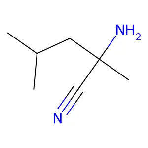 2-Amino-2,4-dimethylpentanenitrile structure