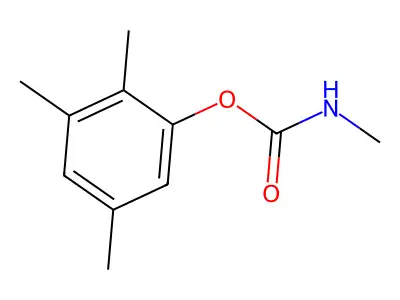 3,4,5-Trimethylphenyl methylcarbamate structure