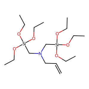 2-Propen-1-amine, N,N-bis((triethoxysilyl)methyl)- structure
