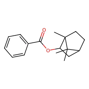 Isobornyl benzoate structure