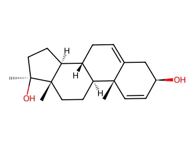 17-Methylandrosta-1,5-diene-3,17-diol structure