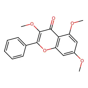 Galangin 3,5,7-trimethyl ether structure