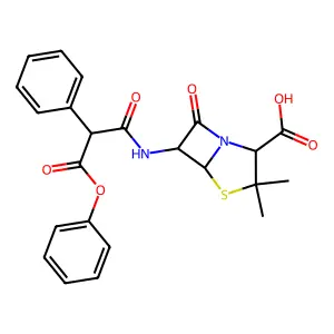 Carfecillin structure
