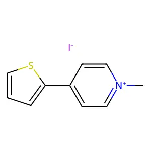 2-(1-Methylpyridin-4(1H)-ylidene)-2H-thiophen-1-ium iodide structure