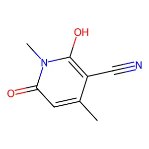 3-Pyridinecarbonitrile, 1,2-dihydro-6-hydroxy-1,4-dimethyl-2-oxo- structure