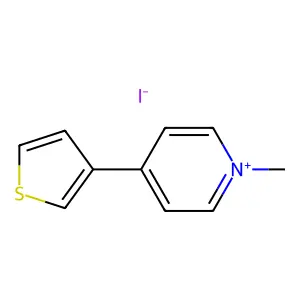 1-Methyl-4-(thiophen-3-yl)pyridin-1-ium iodide structure