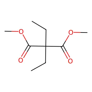Dimethyl diethylmalonate structure