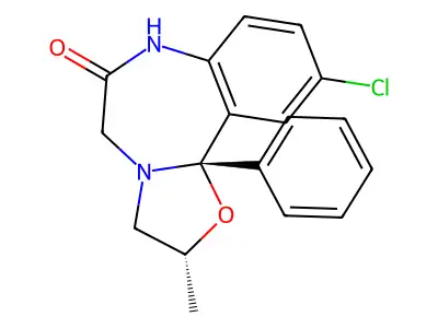 (2R-trans)-Oxazolam structure