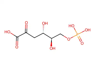 3-Deoxy-6-O-phosphonohex-2-ulosonic acid structure