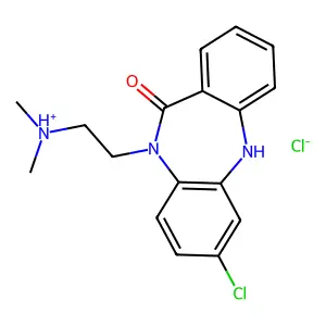 Clobenzepam hydrochloride structure