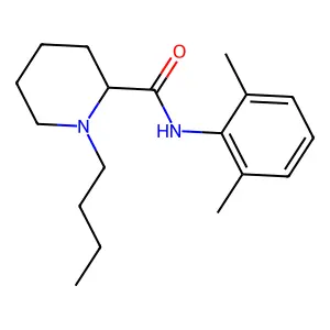 (+)-Bupivacaine structure