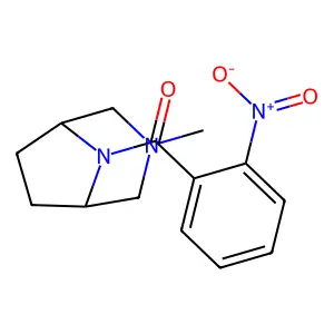 3-Methyl-8-(o-nitrobenzoyl)-3,8-diazabicyclo(3.2.1)octane structure