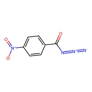 4-Nitrobenzoyl azide structure