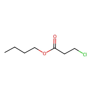 Propanoic acid, 3-chloro-, butyl ester structure
