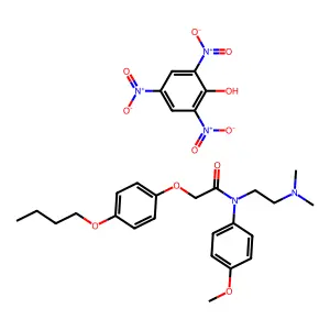 Acetamide, N-(p-anisyl)-2-(p-butoxyphenoxy)-N-(2-(dimethylamino)ethyl)-, picrate structure