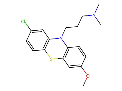 2-Chloro-7-methoxy-10-(3-(dimethylamino)propyl)phenothiazine structure