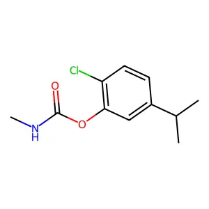 2-Chloro-5-(1-methylethyl)phenol methylcarbamate structure