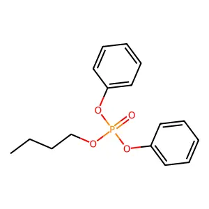 Butyl diphenyl phosphate structure