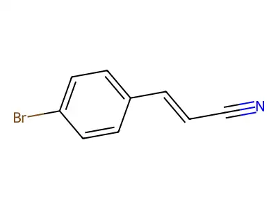 4-Bromocinnamonitrile structure