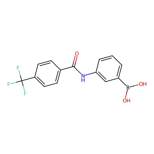Boronic acid, [3-[[4-(trifluoromethyl)benzoyl]amino]phenyl]-(9CI) structure