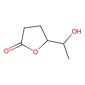 5-(1-Hydroxyethyl)oxolan-2-one structure
