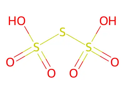 Trithionic acid structure