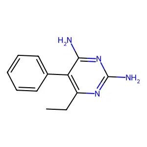 Diamino-5-phenyl-6-ethylpyrimidine, 2,4- structure
