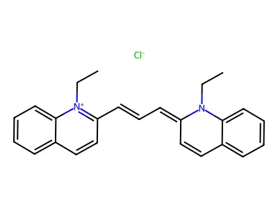 1,1'-Diethyl-2,2'-carbocyanine Chloride; Quinaldine Blue structure