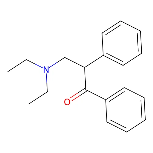 3-Diethylamino-1,2-diphenylpropan-1-one structure