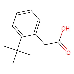 Benzeneacetic acid, 2-(1,1-dimethylethyl)- structure