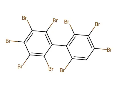 2,2',3,3',4,4',5,6,6'-Nonabromobiphenyl structure