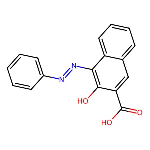 3-Hydroxy-4-(phenylazo)-2-naphthoic acid structure