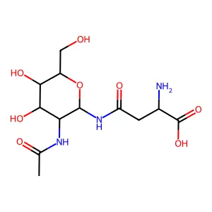 Aspartylglucosamine structure