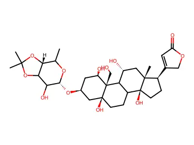 Ouabain acetonide structure
