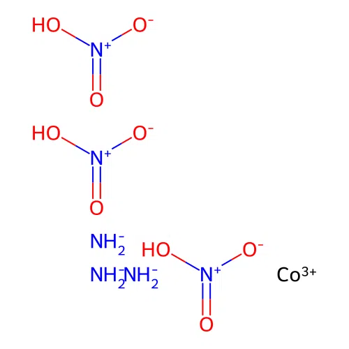 Azanide;cobalt(3+);tris(nitric acid) structure