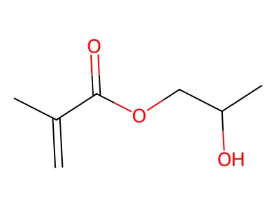 1-Hydroxypropan-2-yl 2-methylprop-2-enoate 2-hydroxypropyl 2-methylprop-2-enoate structure