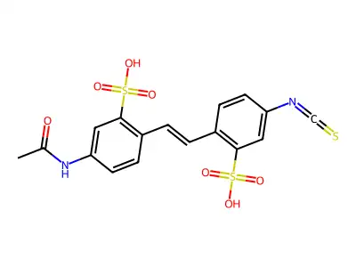 4-Acetamido-4'-isothiocyanatostilbene-2,2'-disulfonic Acid structure