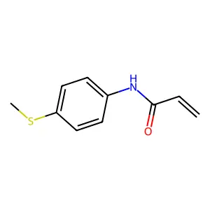 N-(4-(methylthio)phenyl)acrylamide structure