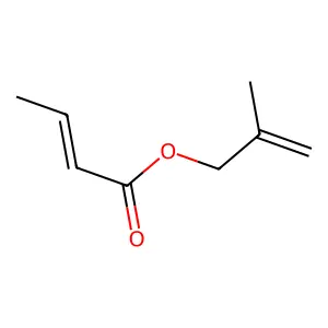 2-Butenoic acid, 2-methyl-2-propen-1-yl ester structure