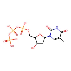 Thymidine 5'-(trisodium hydrogen triphosphate) structure